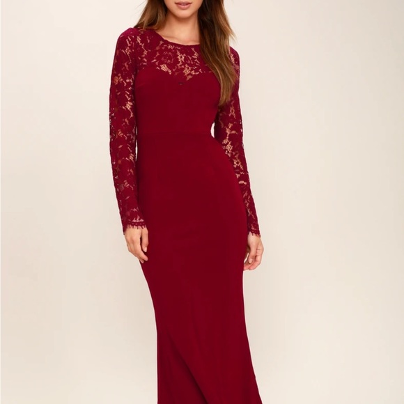 Lulus red maxi - Picture 2 of 3